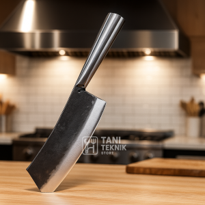 Pisau Cacah Daging Tulang Baja Tebal Anti Karat – Tajam & Ergonomis Untuk UMKM Dan Petani