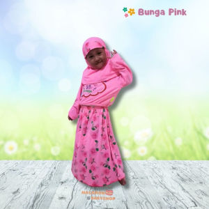 Dress muslim bayi fashion muslim/gamis bayi perempuan 2 3 tahun katun/setelan gamis perempuan murah