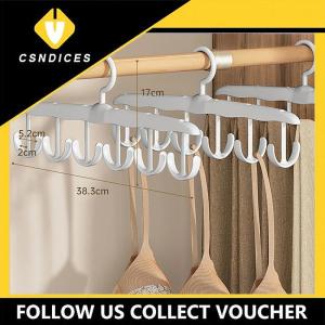 [Csndices] ที่แขวนบราสำหรับตู้เสื้อผ้า1ชิ้นชั้นวางอเนกประสงค์แบบหมุนได้360 ° พร้อมตะขอสำหรับกระเป๋าคาดเอวท่อนบนของแบบประหยัดพื้นที่