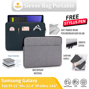 Case SAMSUNG Tab S9 11" S9+ Plus FE 12.4" S9 Ultra 14.6 inch Tas Tablet Sleeve Pouch Bag Cover Handbag Casing Waterproof