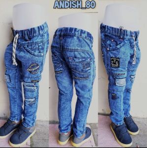 Celana panjang jeans anak laki laki Usia 1 - 12 tahun celana panjang anak cowok model bordiran premium Gaul & keren