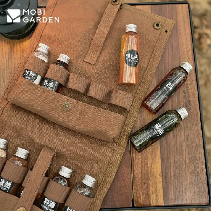 Mobi%20Garden%20Condiments%20Bottle%20Canvas%20Storage%20Bag%20Set%20Seasoning%20Portable%20Ultralight%20Outdoor%20Camping%20Picnic%20Kitchen%20Utensil%20Sauce%2010pcs%20Mini%20Canister%20Container%20Hanging%20Convenient%20Mobigarden%20-%20Image%203