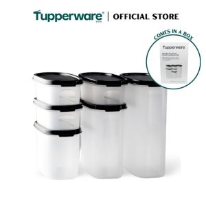 Tupperware Oval Modular Dry Food 6pcs Container Set (1x2.3L/1x1.7L/1X1.1L/3x500ml) TP0007 Mothers Day Gift