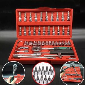 Bộ khẩu tuýp vặn 1/4 inch 46 chi tiết đa năng chuyên tháo ốc nội thất xe