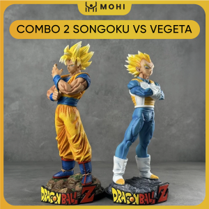 Combo 2 mô hình SonGoKu vs Vegeta cao 30cm. Mô hình DragonBall