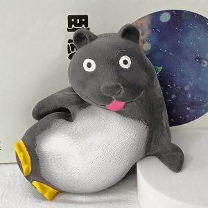Mainan Squishy Monster Hijau Remasan Boneka Lucu Squisi Isi Pasir Stress Toys Penghilang stress