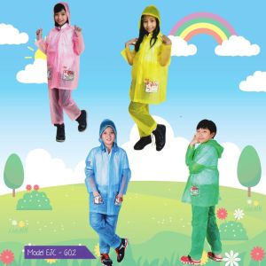 JAS HUJAN ANAK SETELAN REMAJA KIDD MERK ELMONDO 602