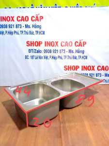(HCM ) – Bồn rửa chén bát đôi INOX Cao Cấp - Mã: CR894420 – tr3 -