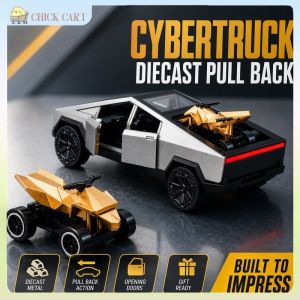 Diecast Pickup Model Car Alloy Metal Pull Back Mini Truck Toy Display Stand Desk Collectible Gift