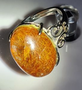 Full Gold and Copper Rutilated Ring ( Good Grade)