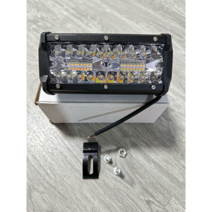 【COD】  LED 120W 12ถึง24โวลล์ 120วัตต์ สว่าง กันน้ำ งานอลูมิเนียมงานหนา แข็งแรงชนาด7นิ้ว กันน้ำ 12V-24V เเสงขาว Spotlight SUV รถบรรทุก
