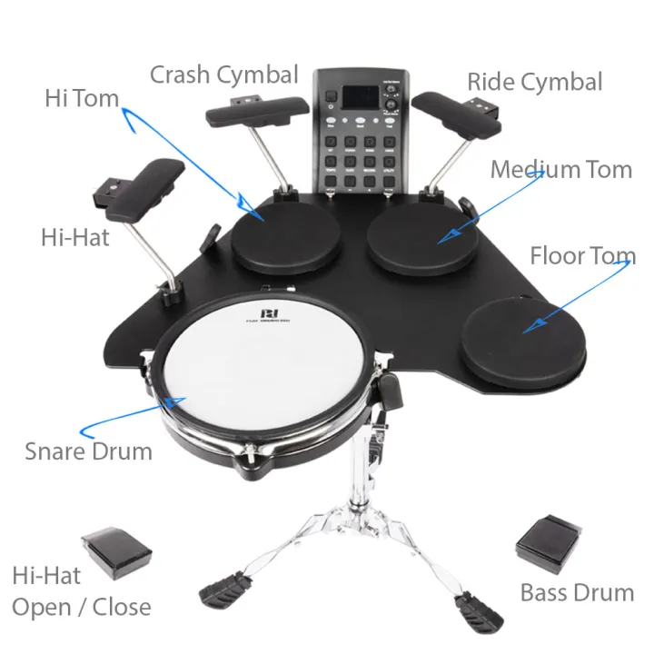 Tone Circle CPD1000 Electronic Electric Portable Digital Drum Drums pad ...