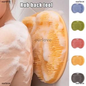 [COD] ourlove แผ่นรองนวดหลังแปรงทำความสะอาดเท้าอาบน้ำเสื่อล้างอเนกประสงค์แบบดูดติดผนังเสื่อถูเท้าแขนอาบน้ำ