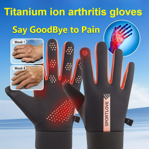 Infrared Hand Care Gloves Breathable Comfortable Titanium Ion Self-Heating Warm Gloves 治疗关节炎手套