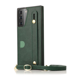 Card Case For Samsung With Diagonal Strap Lanyard Mobile Phone Case Cards Slot Case Leather Case With Card holder Protective Shell For Samsung Galaxy S23 Ultra S24U S23 Plus S24 Ultra S23 FE S22 Plus S21 Ultra S20 FE S10 Note10 Plus Note20 Ultra Cover