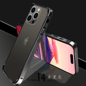 Khung nhôm Khung ốp viền kim loại Mỏng Cứng Trường Hợp Bìa Cho iPhone 16 15 14 13 12 11 Pro Max X XR XS Max