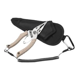 Pliers with Coiled Wire and Storage Bag Stainless Fishing Pliers Braided Fishing Line Cutter Rings Openers Hook Remover