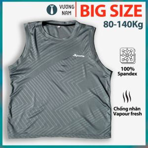 Áo BIG SIZE ba lỗ tanktop nam sát nách kiếu dáng thể thao vải thun lạnh vân VNO70