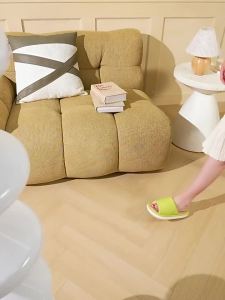 Linen Slippers For Women Spring And Autumn Sweat-Absorbing Non-Slip Indoor Japanese Style Breathable Soft Sole Candy Colors Lightweight