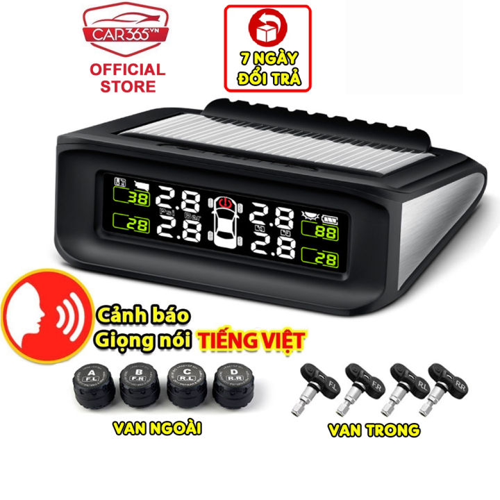 [ HÀNG CHÍNH HÃNG] Cảm biến áp suất lốp ô tô xe hơi CAR365VN cao cấp ...
