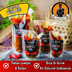 Chili oil Halal Mui 150 gr/250 gr/500 gr/1000 gr/Minyak Cabai halal Mui