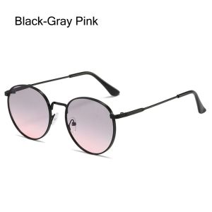METALIX Circle Round Sunglasses Vintage UV Protection Metal Frame Sun Glasses Trendy Summer Retro Shades for Women Men