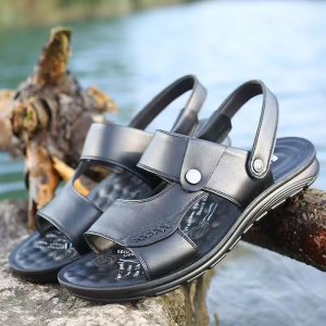 ALVIN New Leather sandals for men Men’S Fashion Rubber Shoes Sandals Shoes#8852