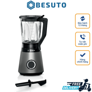 Máy Xay Sinh Tố BOSCH MMB6172S Công Suất 1200W Máy Xay Sinh Tố Đa Năng Lưỡi Dao Thép Không Gỉ Tiện Lợi Cối Xay Sinh Tố Nhập Đức BH 12 Tháng