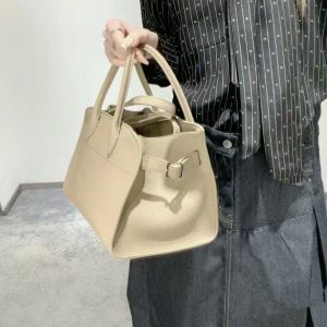 【Ready Stock】The row bag Dong Jie same Margaux 10 saddle lychee pattern shoulder crossbody handbag