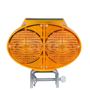 Solar Double-Sided Guardrail Barricade Flash Light Flashing Led Warning Light At Night Road Construction Cone Warning Light