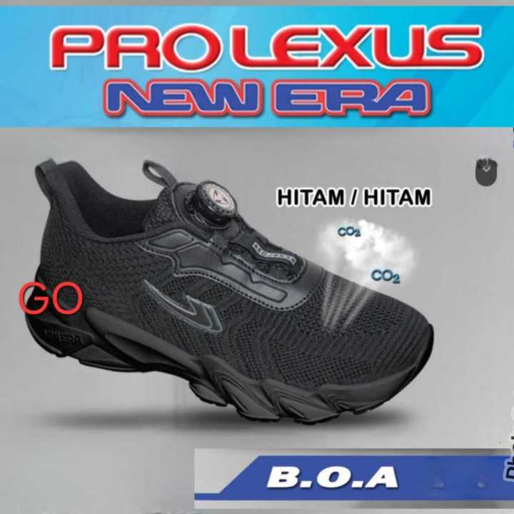 gopro New Era sepatu sekolah TALI PUTAR Hitam Sepatu New Era