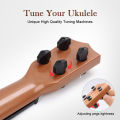 Ukulele Guitars For Kids Wood Color Plastic Musical Instrument Guitar Children Birthday Gift. 