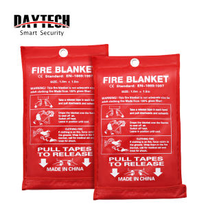 DAYTECH Fire Blanket for safety Fiberglass Safety Fire Fighting Prevention for Kitchen/Home/Factory/Fireplace/Grill/Car 1.0m x 1.0m FB01