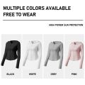 S-L Korean Style Women Protection Clothing Anti-UV Running Jacket Cool Long Sleeves Zipper Ice Silk. 