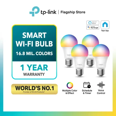 TP-Link Smart Wi-Fi LED Light Bulb 16 mil Colors Tapo L520E/L530E (E27/No Hub required/Google Assistant)