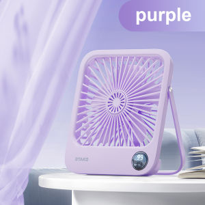 RTAKO Tabletop Fan Desk Slim Fan 20dB Silent Sound Compact Mini Fan Fashionable adjustment Aroma Compatible Ultra lightweight Ultra strong wind 180° angle adjustment Wide angle blast Energy saving Tabletop W30 Fans