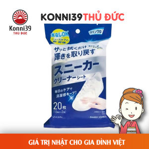 GÓI 20 TỜ KHĂN GIẤY ƯỚT LAU GIÀY LIFE DO - DÙNG ĐƯỢC GIÀY DA GIÀY THỂ THAO