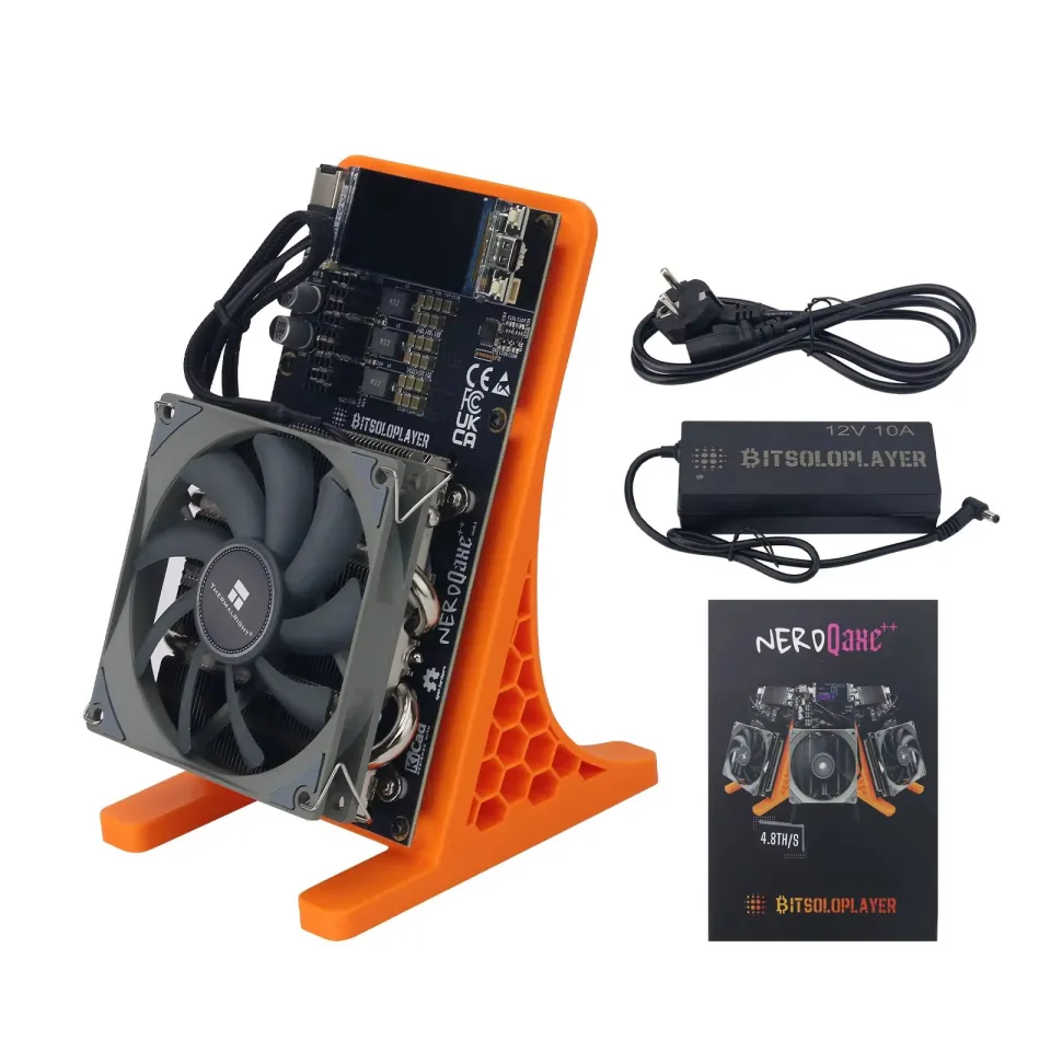 ⭐⭐⭐New NerdQaxe++ 4.8TH/s 75W Bitcoin Miner Open-Source Home Bitcoin Miner  (Wifi Connection only) With 12V 10A power supply included | Lazada Singapore