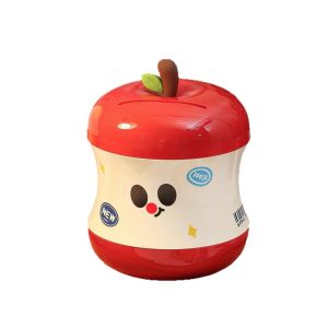 FLYING Fruit Shape Apple Piggy Bank Wide Slot PP Coin Money Box Decorative Stickers Money Saving Box Kids
