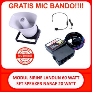 modul sirine landun 60 watt tombol slim aux mic set speaker narae nsh180r 20 watt oval