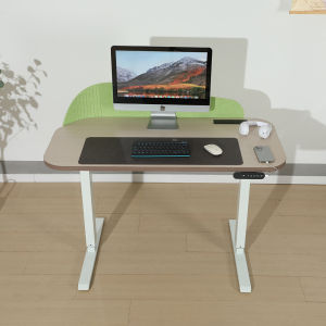 New Product Electrically Controlled Height-adjustable Tables 140cm*60cm Standing Desks USB Wheels Max Height 115cm