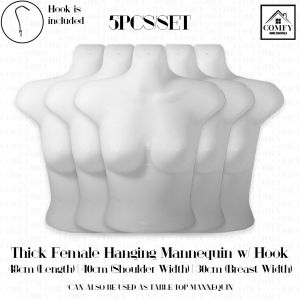 (5PCS/SET) WHOLESALE Female Hanging Mannequin/48cm Manikin Half Body With Free Metal Hook Hanger