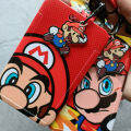 Super Mario Bus ID Card Holders Keychain Student Mario Bros Credit Cardholder Wallet Sleeve Lanyard Kids Gifts. 