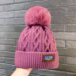 Knitted Cap Thickened Keep Warm Winter Hat Casual Beanie Hats Outdoor For Men And Women