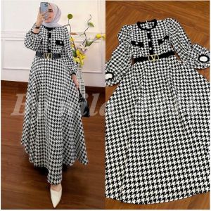 NEW GAMIS EXTU ARUNA MIDI DRES SCUBA PREMIUM TERBARU