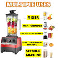 KONKO 2.5L Blender Heavy Duty 4500W Juicer Blender Mixer BPA Free Electric High Speed Juicer High Power Food Processor Ice Smoothies Crusher  Mesin Pengisar Ais mesin ais blender Serbaguna Pengisar Tugas Berat. 