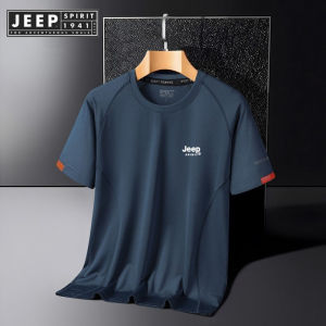 Jeep tinh thần người đàn ông tay ngắn cỡ lỡn Áo ngắn tay lụa băng nhanh chóng khô Jeep tay ngắn T-Shirt M-9XL