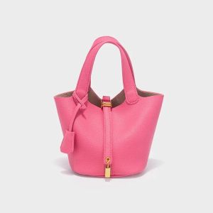 Classic Vegetable BasketpuWomens Handbag Simple Bucket Bag Mother Bag Fashion Versatile Womens Bag Cross-border2026
