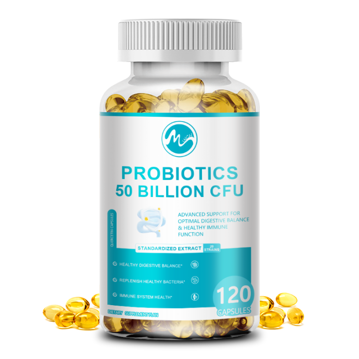 Probiotics Capsules 50 Billion CFU for Digestive & Gut Health Support