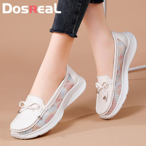 รองเท้าส้นเตี้ยโดเรียลสำหรับผู้หญิงรองเท้าโลฟเฟอร์ Slip On Perempuan หนังสไตล์เกาหลีใหม่รองเท้าขนาดใหญ่35-42รองเท้าการพยาบาล Sepatu Empuk ง่ายสำหรับผู้หญิง